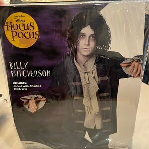 Billy Butcherson Costume. Size S/M. Worn once. Jacket w/ attached shirt and wig